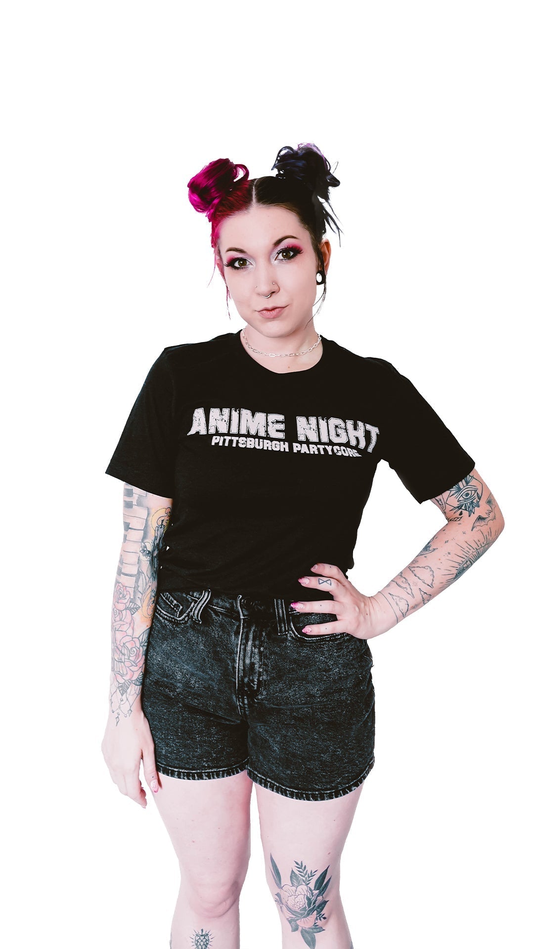 AxN HxC T-Shirt Anime Night anime, concert, hardcore, knocked loose, music, night, party, straight edge, sxe, t-shirt, tee, tshi