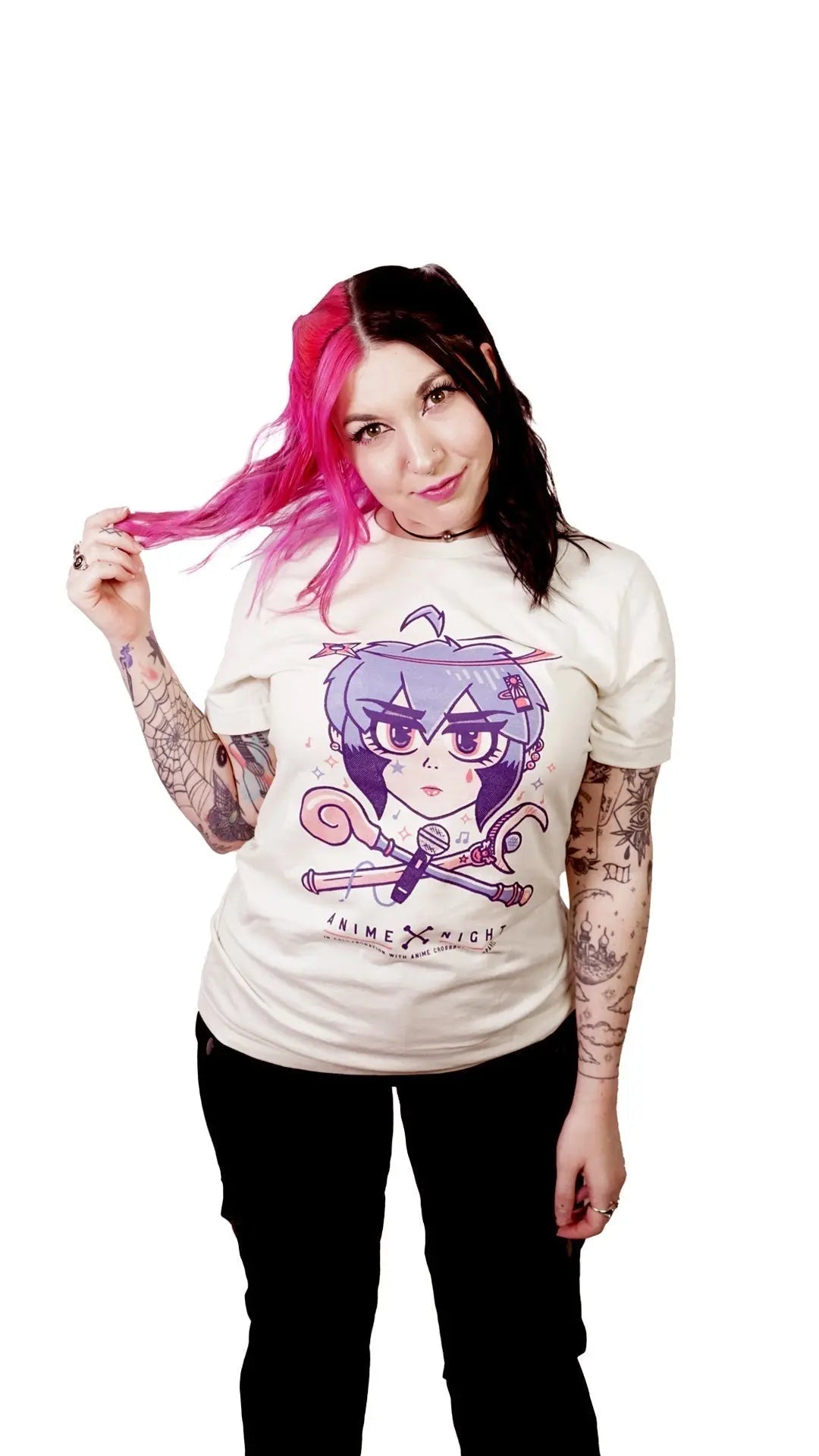 Tsuki Crossbones T-Shirt Anime Night