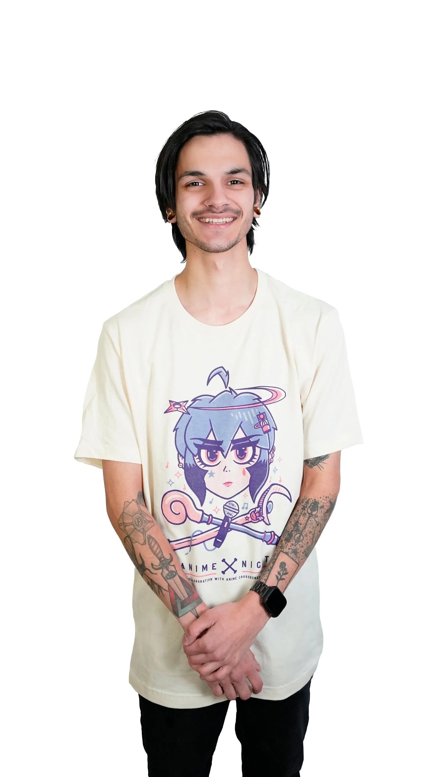 Tsuki Crossbones T-Shirt Anime Night